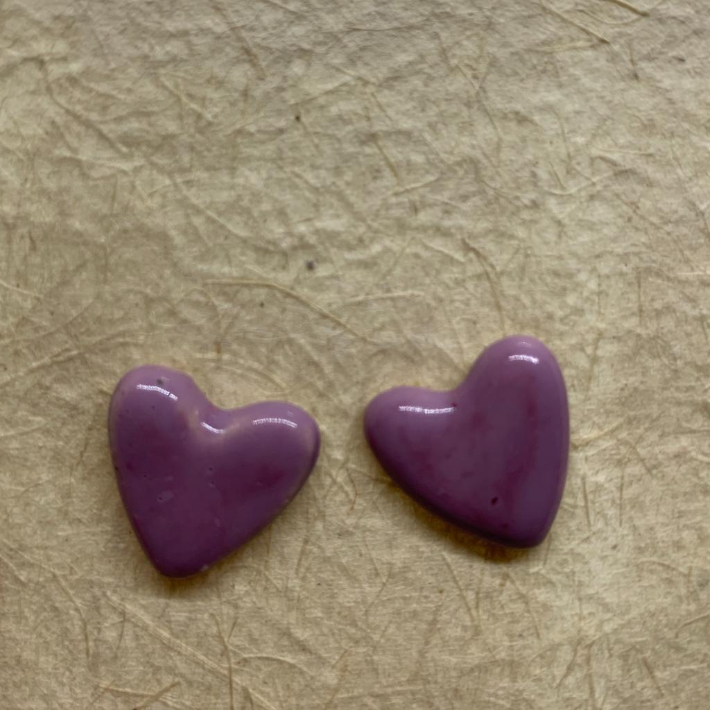 Topos de corazón morado - anama casa creativa