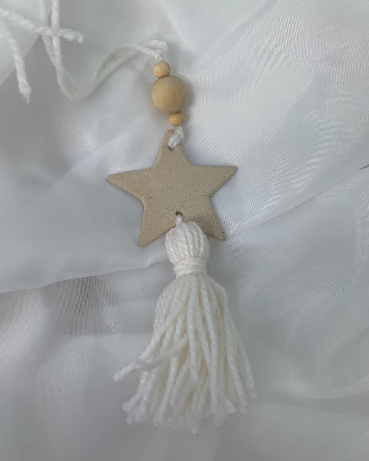 Ambientador estrella crema claro  - anama casa creativa