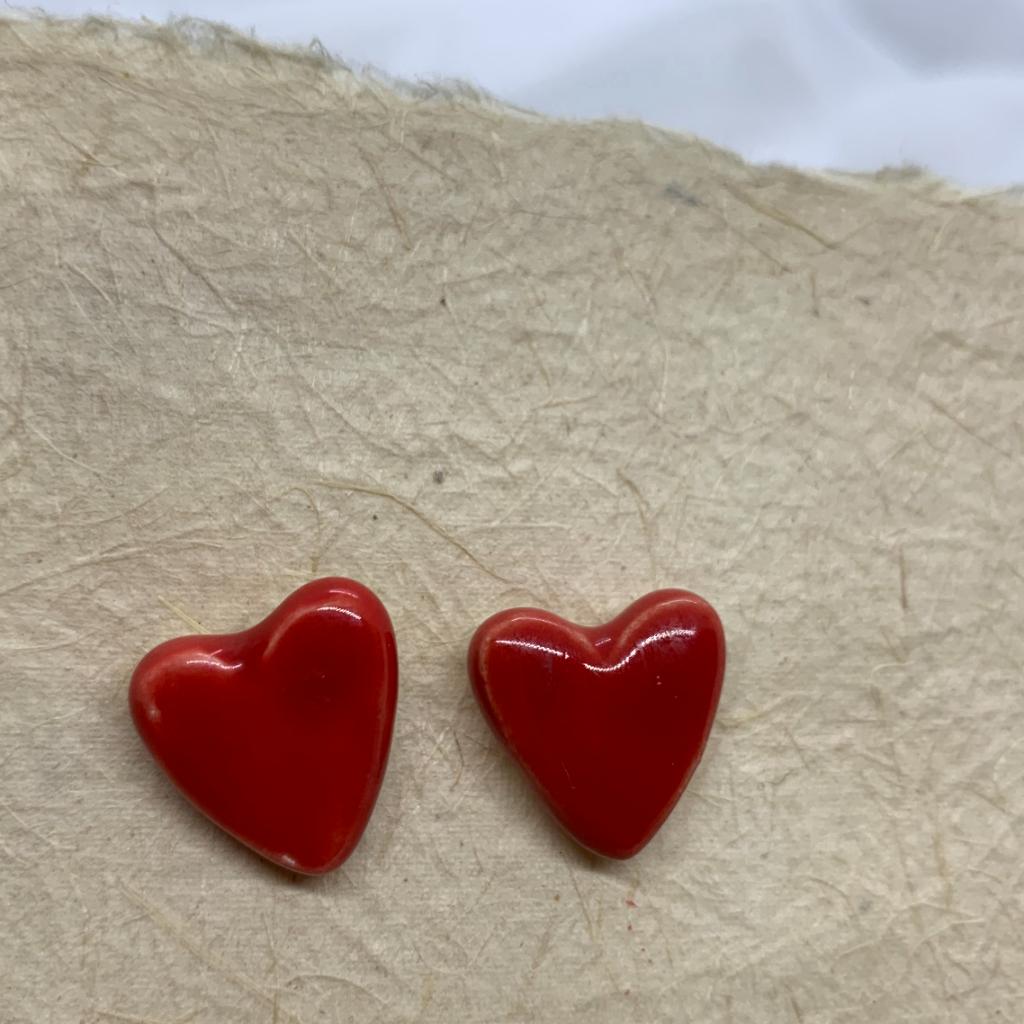 Topos de corazón rojos - anama casa creativa