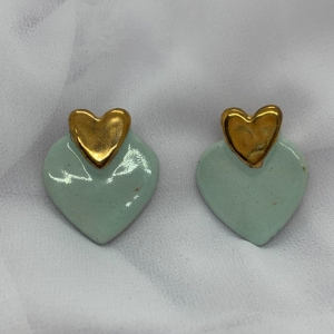 Aretes corazón mint_1