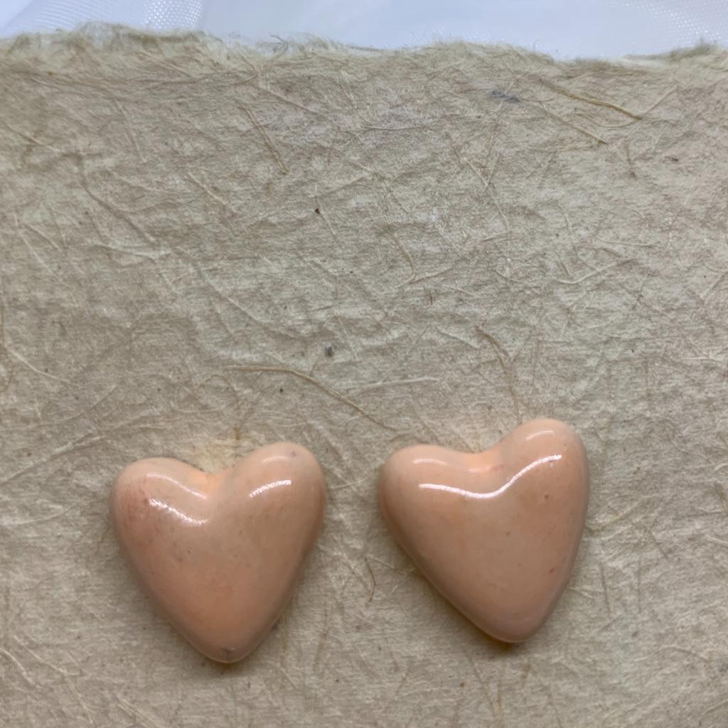 Topos de corazón salmón - anama casa creativa