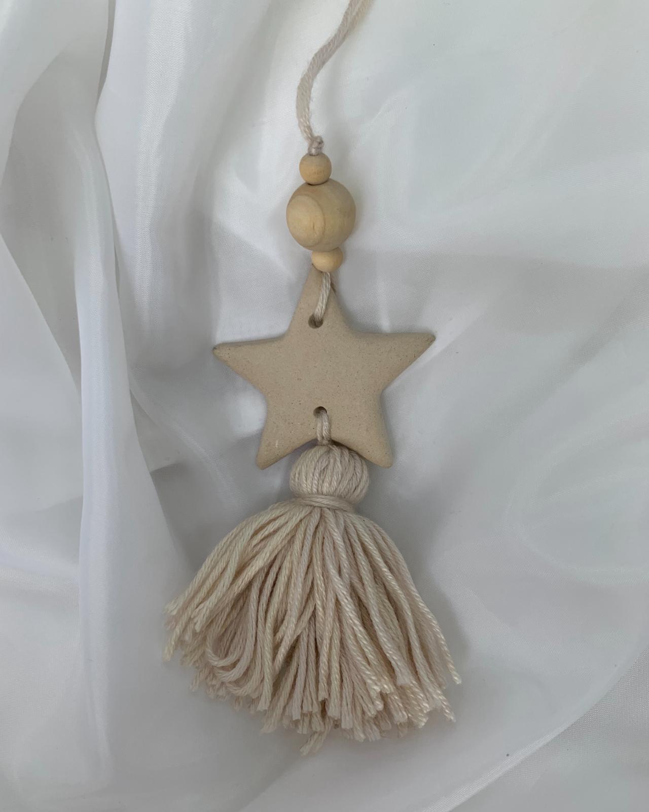 Ambientador pasivo de estrella crema - anama casa creativa