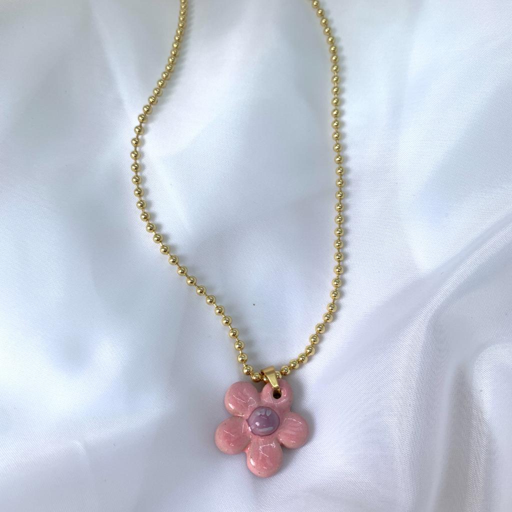 Collar flor - anama casa creativa