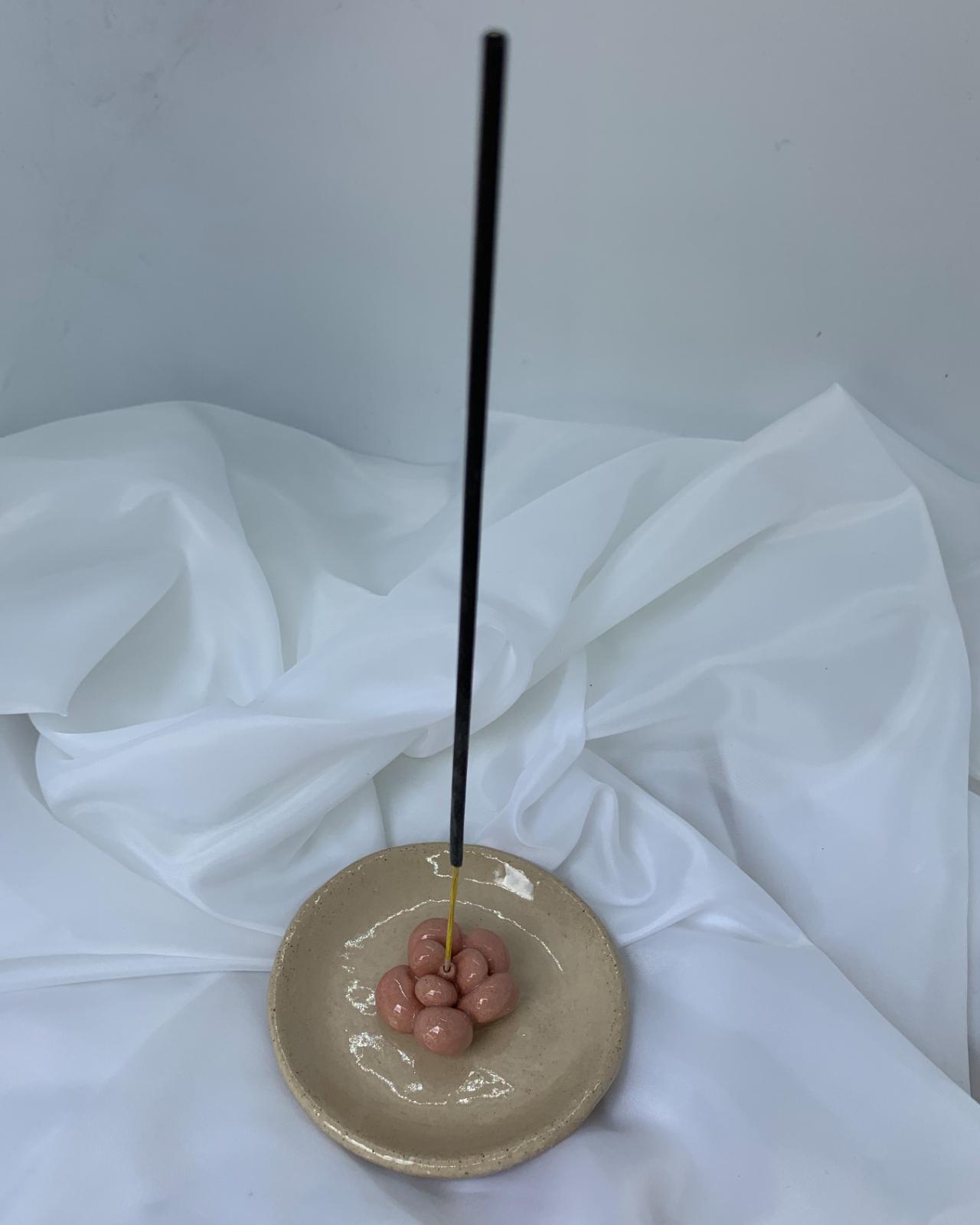 Porta incienso de suculenta - anama casa creativa